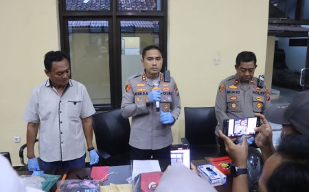 Polres Pacitan Amankan Dua Tersangka Penyiram Air Keras Penjual Tempe